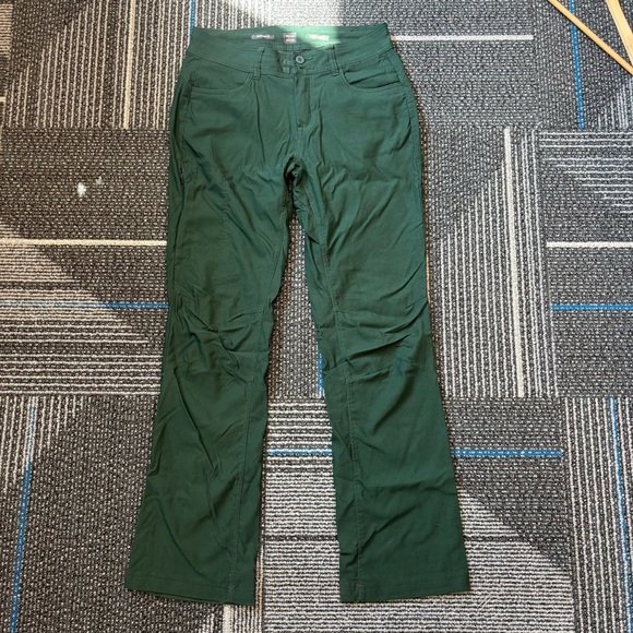 Prana Halle Pants Women’s 6 Green Cargo Stretch Roll Up - Picture 1 of 10